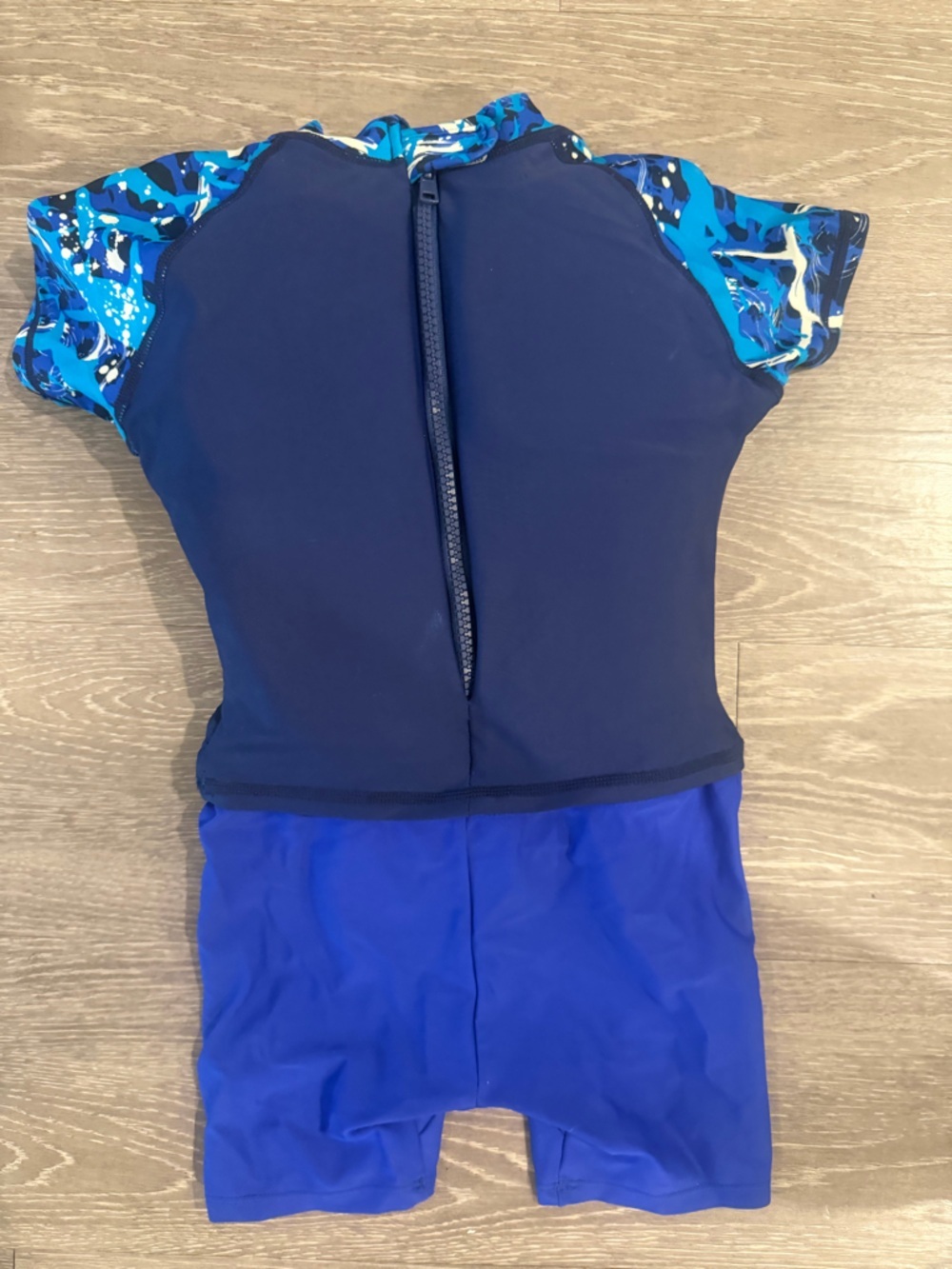 Speedo Toddler Swim Aid Flotation Suit Blue 2pc Rash Guard Set Up To 33 lbs - Picture 4 of 4
